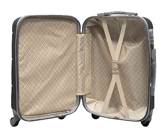 Валіза пластикова MILANO BAG 147 мала 55 см чорна Київ