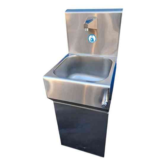 Умывальник с мех. клапаном на одну секцию с тумбой 450x505x1450 мм Киев