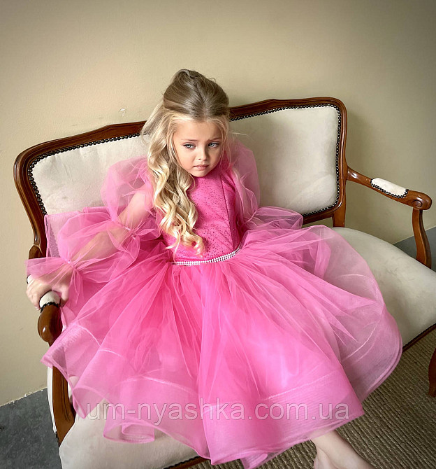 Дитяча малинова сукня 104-146 Кривий Ріг - фото 6