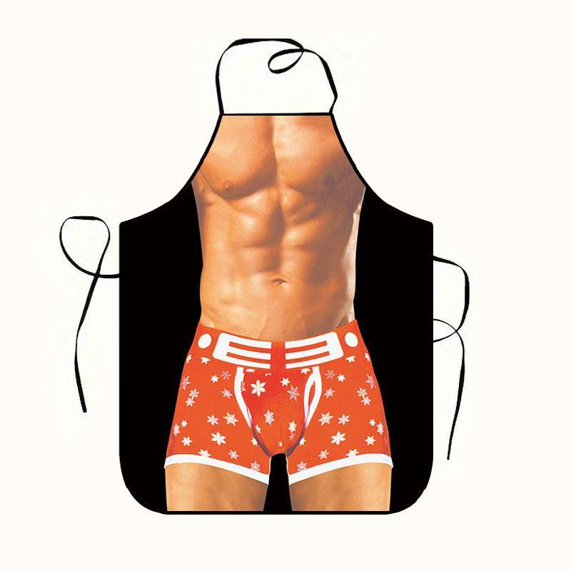 Фартух з приколом чоловічий з принтом торс 75 на 60 см різнобарвний Київ - фото 4
