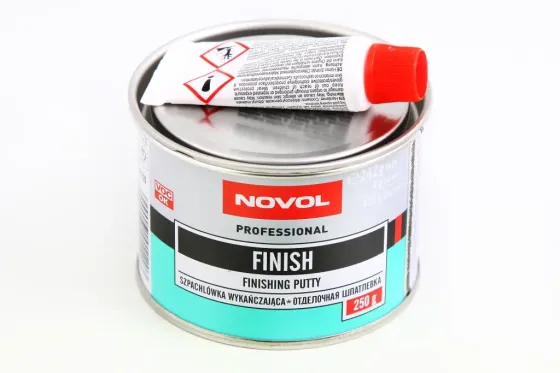 Шпатлевка отделочная Novol Finish 0.25кг + отвердитель 0.008кг Винница