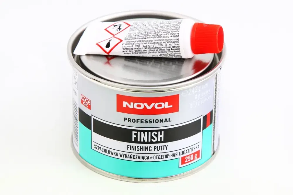 Шпатківка відділельної Novol Finish 0,25кг + відвердикт 0.008кг Вінниця - фото 1