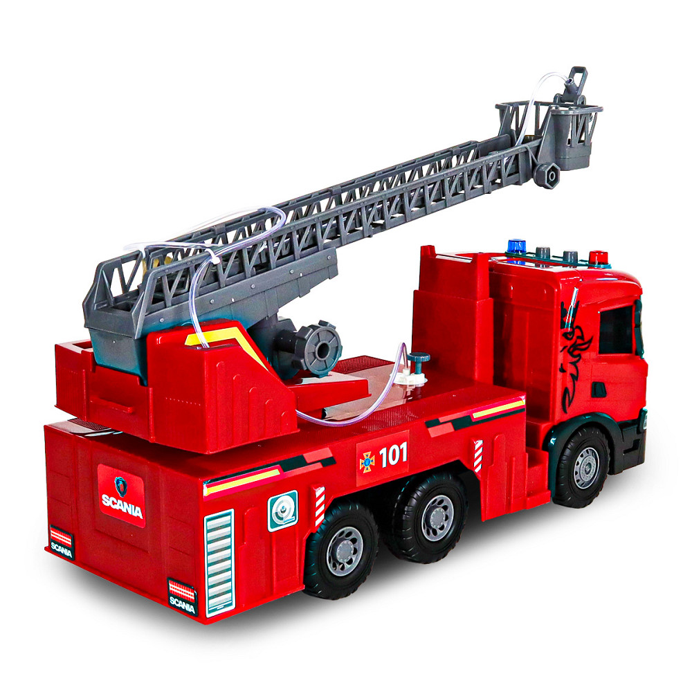 Автомодель серії Super Big Truck – Пожежна машина Scania (світло, звук, функ. води) Днепр - изображение 9