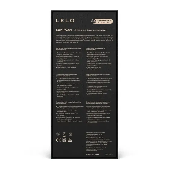 Масажер простати LELO Loki Wave 2 Black, 2 мотори, манливий рух + вібрація Львів