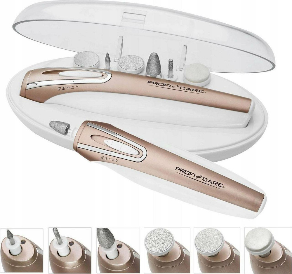 Апарат для манікюру та педикюру 6 насадок з футляром Profi Care PC-MPS (3016) Нововолинськ - фото 1