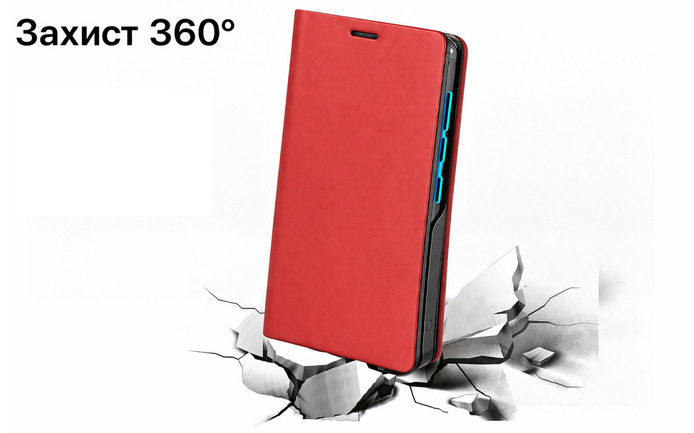Чохол-книжка PlastGuard для Xiaomi Redmi 14C, 14 Pro, 14 Ultra — екошкіра, пластиковий бампер, магнітна застібка, функція Київ - фото 1