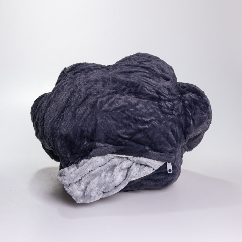 Плюшева подушка з пледом і муфтами Лапка 3 в 1 Київ - фото 4