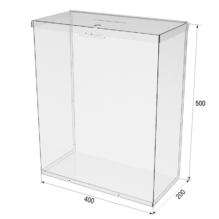 Ящик EKOSTAR с замком для пожертвований и сбора денег 400x200x500. Объем 40 литров Киев - изображение 5