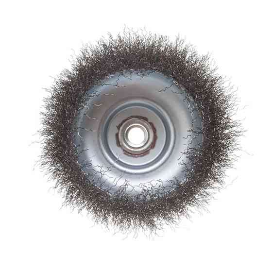Щітка чашкова, 150 мм, M14, кручений дріт, для КШМ, 4500 об/хв INTERTOOL BT-1150 Київ