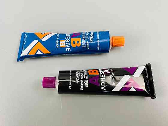 Клей двокомпонентний (універсальний) 40 г+40 г (фабрика «ABRO») Мукачево