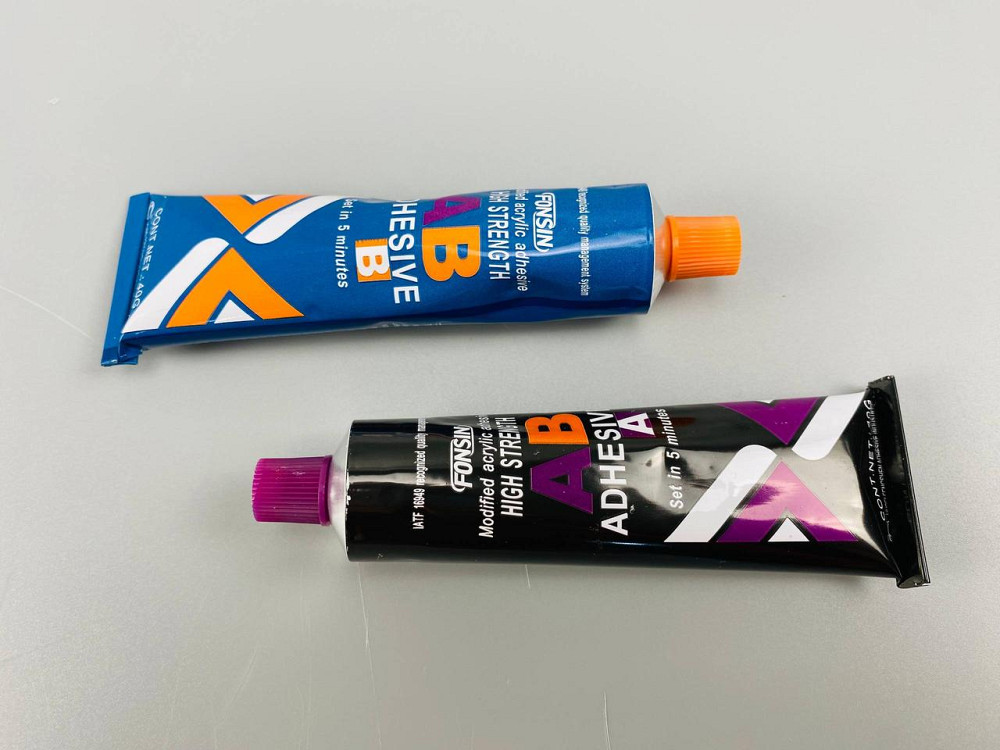 Клей двокомпонентний (універсальний) 40 г+40 г (фабрика «ABRO») Мукачево - фото 2