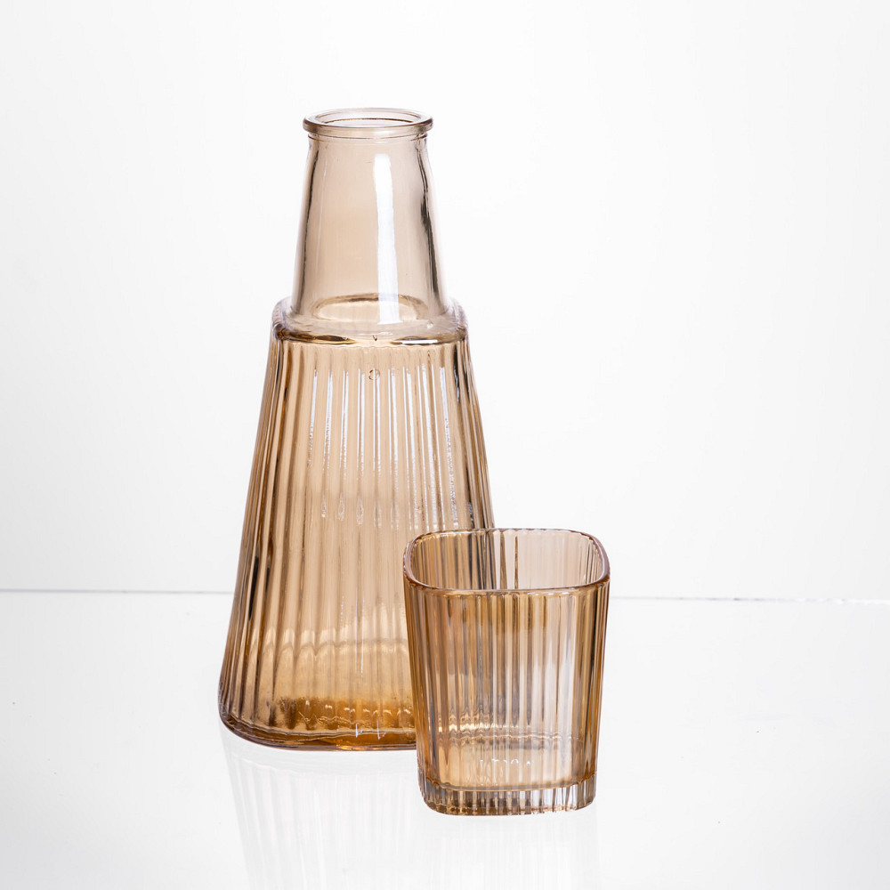 Yiwu Глечик 1 літр зі склянкою 1 шт по 200 мл Коричневий HP-19-PYF-2 Коломыя - изображение 2