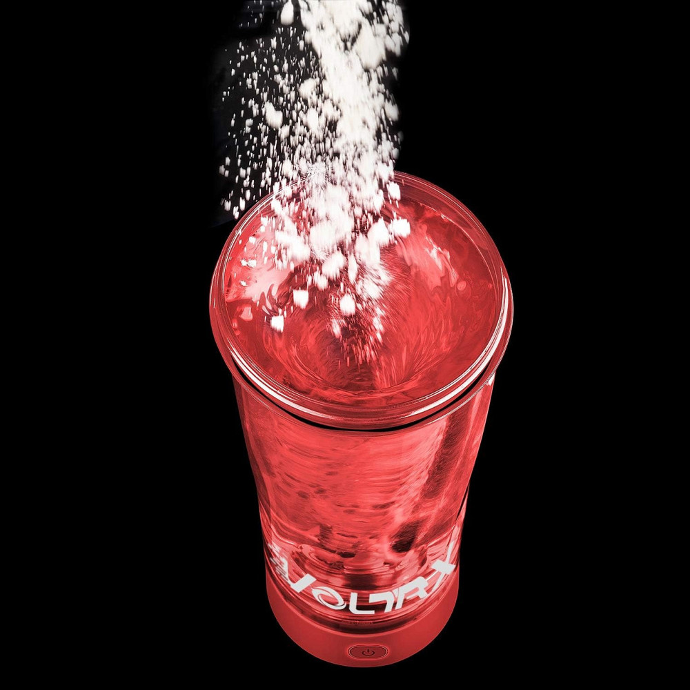 Шейкер спортивний електричний VOLTRX VortexBoost 600 мл. Tritan Red Кам'янське - фото 7