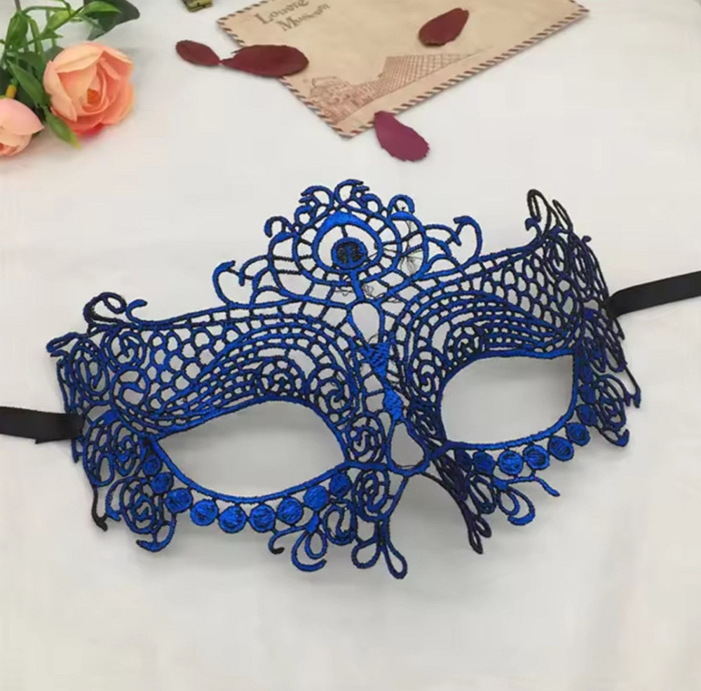 Маска для обличчя карнавальна one size синій Київ - фото 1