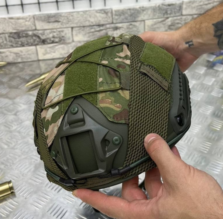 Тактичний комплект шолом Fast + кавер + навушники S6 Київ - фото 5