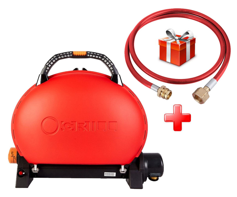 КОМПЛЕКТ Портативний переносний газовий гриль O-GRILL 500, червоний + шланг в подарунок! Код: 011676 Рівне - фото 11