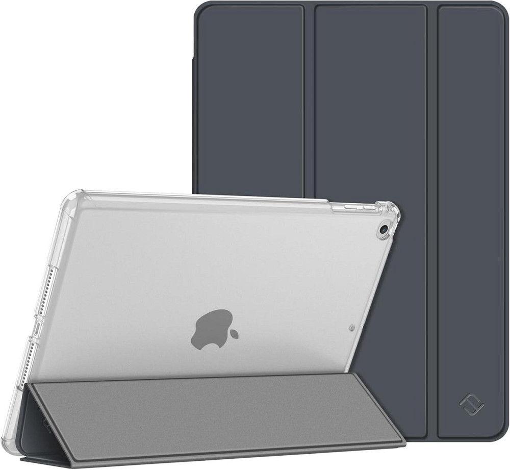 Чохол для iPad Air 2 2014, iPad Air 2013 9.7", ультратонкий, прозора задня панель, функція сну та пробудження, сірий Київ - фото 1