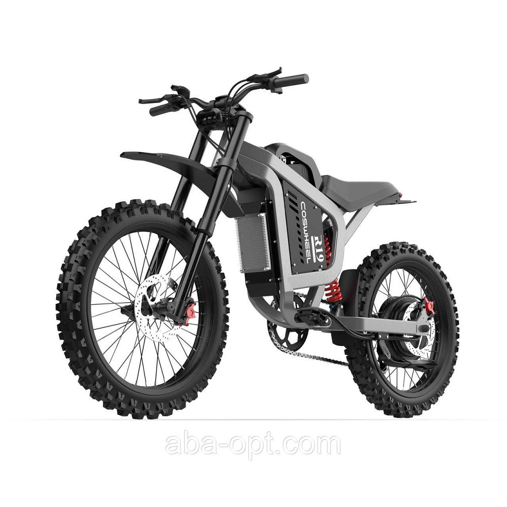 Электромотоцикл для бездорожья COSWHEEL R19 6000W-72V-40Ah 18650 Li-ion шины 19«/19» купить дешево Одесса - изображение 2