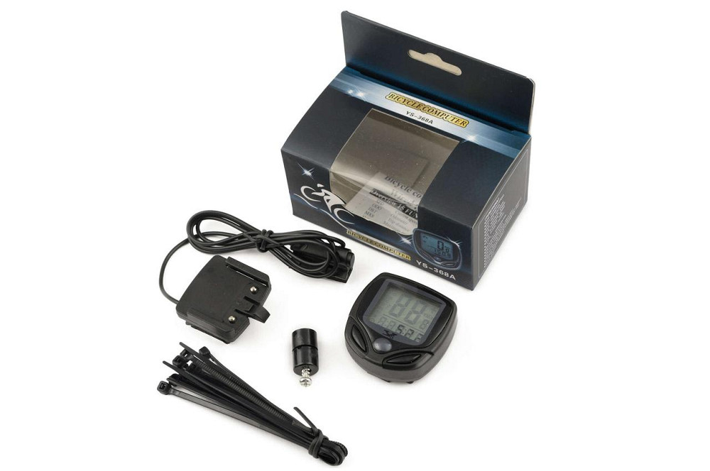 Велокомпьютер проводной с подсветкой (mod:-368А) (серый) Мукачево - изображение 1