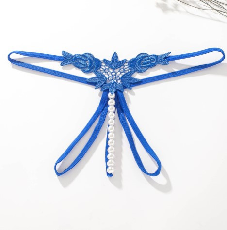 Трусики з перлинами та трояндами універсальний синій Київ - фото 2