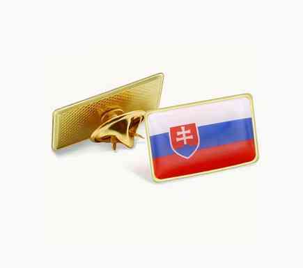 Значок сувенирный флаг Словакии Киев