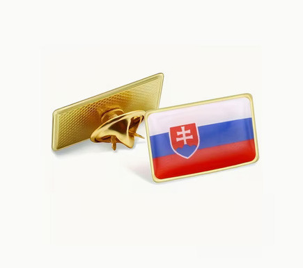 Значок сувенирный флаг Словакии Киев - изображение 1