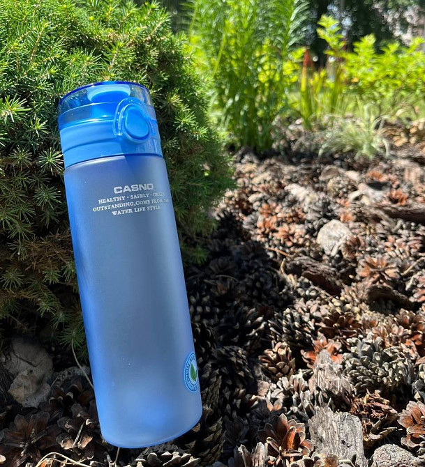 Пляшка для води CASNO 650 мл KXN-1157 Блакитна Каменское - изображение 3