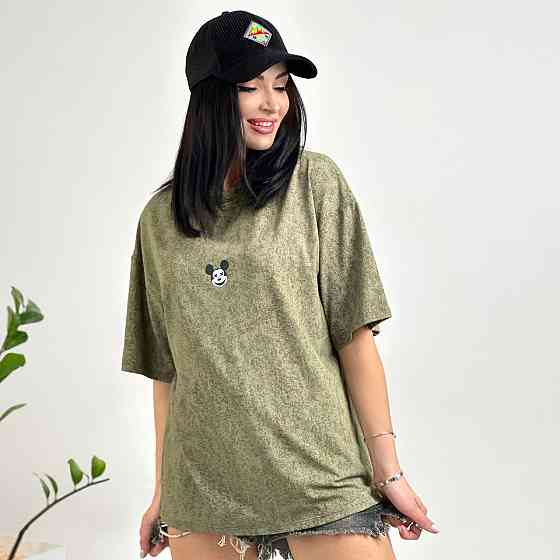 Жіноча футболка тай-дай з принтом "Joke"| Батал Київ