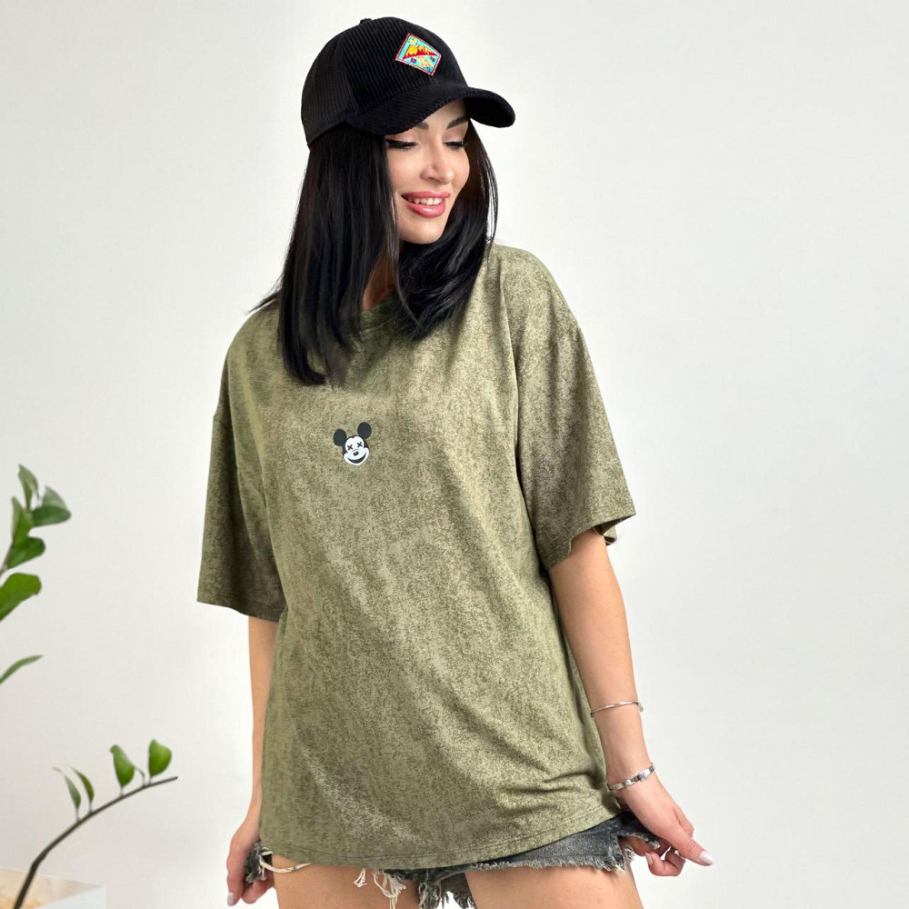 Женская футболка тай-дай с принтом 