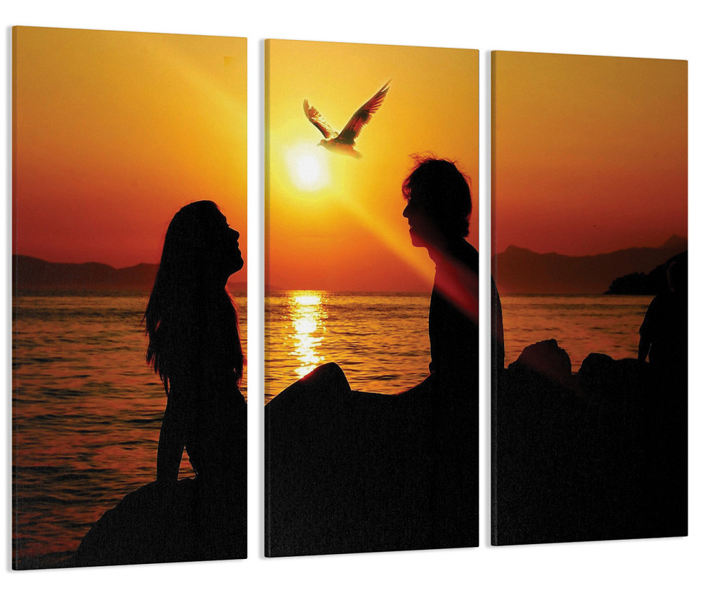 Модульная картина Пара на Закате Art-175_XXL 70x130 см Киев - изображение 1