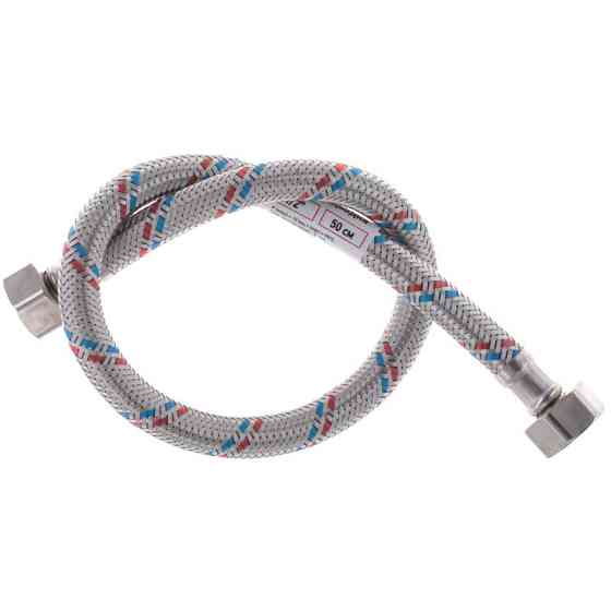 Гнучкий шланг для підключення води гайка 1/2'' - гайка 1/2'' (50 см) Zerix (ZX1551)   ( 25151 ) Харків