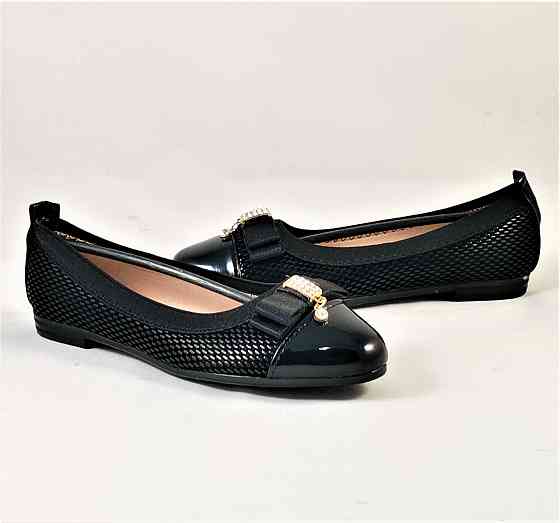 Жіночі Балетки Чорні Мокасини Туфлі (розміри: 36,37,38,39,40) — 6 Дніпро