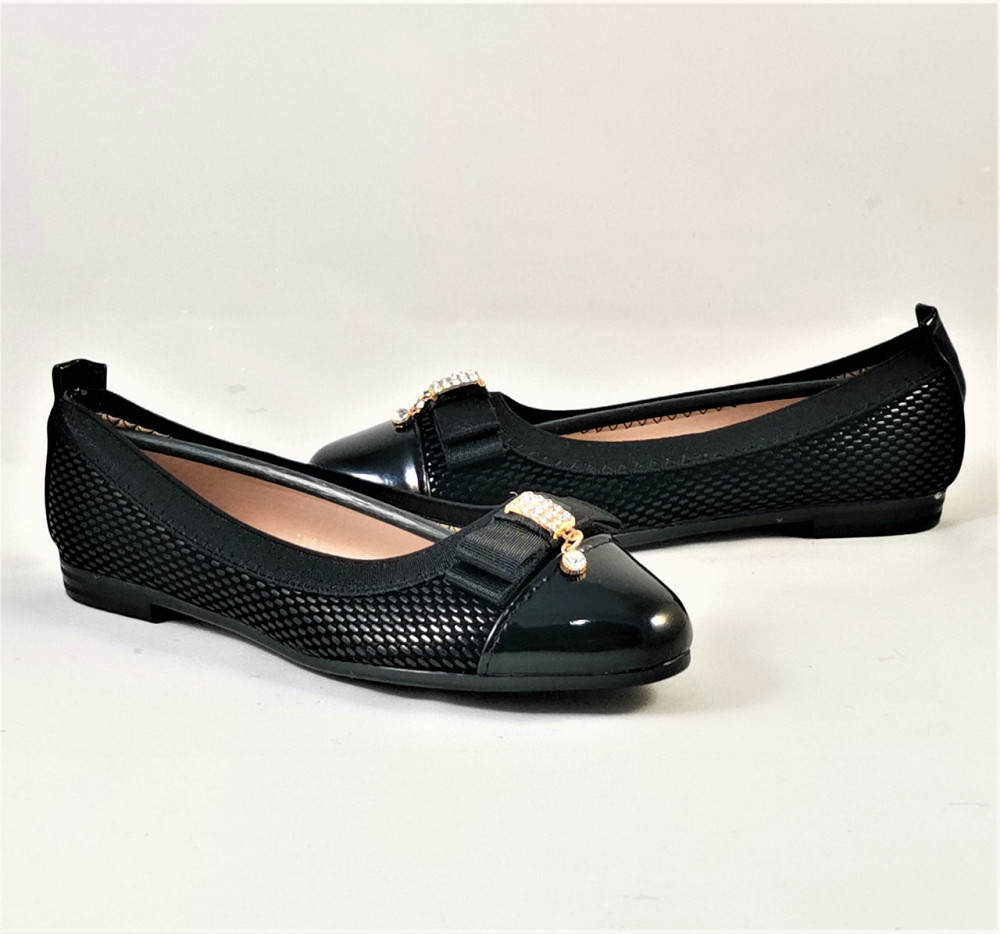 Жіночі Балетки Чорні Мокасини Туфлі (розміри: 36,37,38,39,40) — 6 Дніпро - фото 2