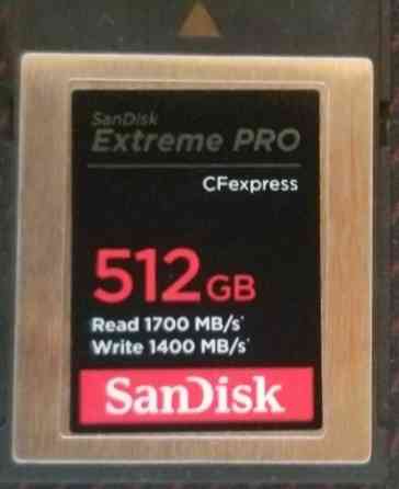Карта Памяти: SanDisk 512Gb. Extreme PRO CFexpress Card Type B video 8K. Киев