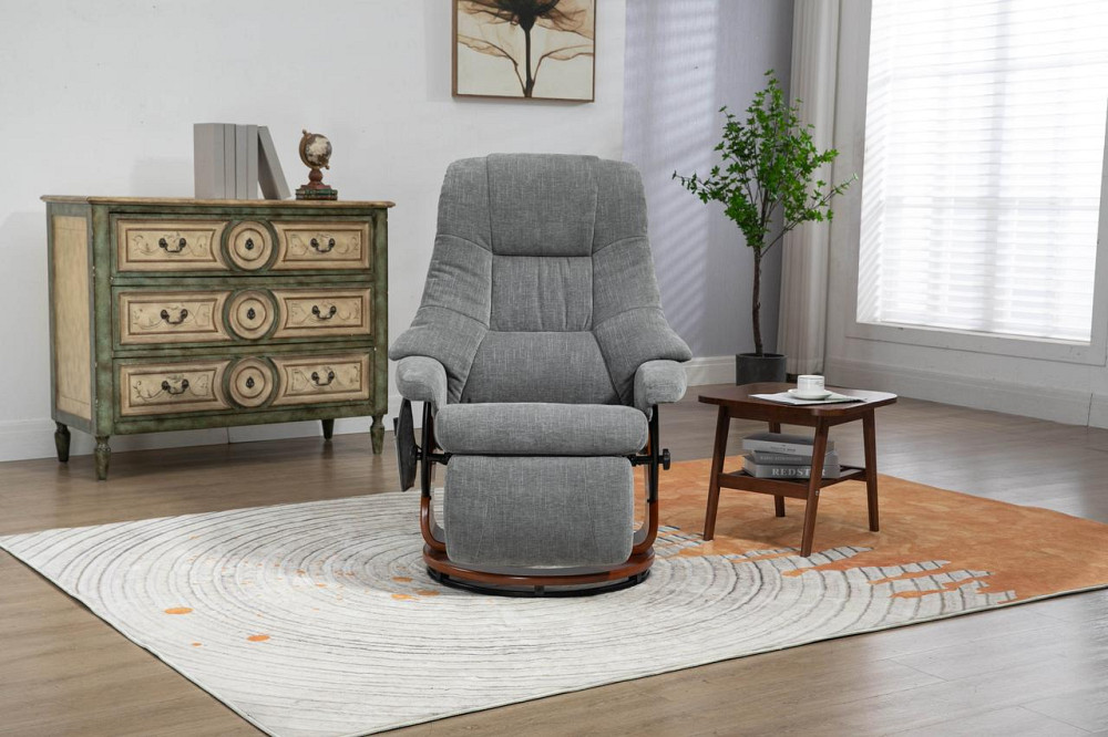 Крісло для відпочинку Avko Style ARMH 004 Grey з масажем, підігрівом і підставкою для ніг Київ - фото 5