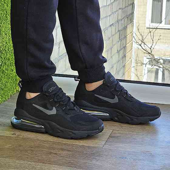 Кроссовки Nike 270 Сеточка Мужские Черные Найк с Амортизацией Летние (размеры: 41,42,43,44,45) Видео Обзор Днепр
