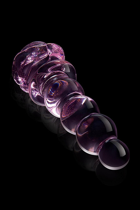 Фалоімітатор ялинка зі скла Dream Toys Glaze Glass у формі бутона троянди Sex Aura Київ - фото 7