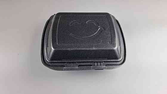 Ланчбокс зі спіненого полістиролу з кришкою (390*242*74) чорний МВ-2 (150 шт.) Харків