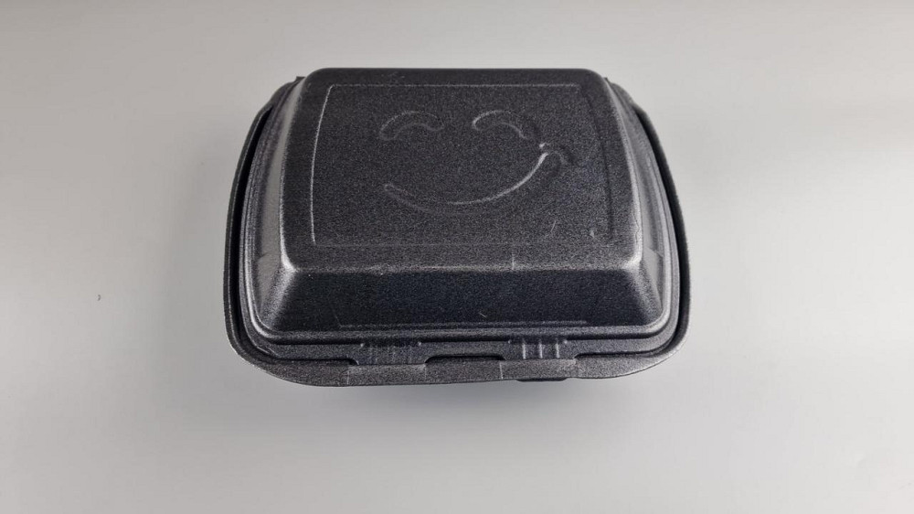 Ланчбокс зі спіненого полістиролу з кришкою (390*242*74) чорний МВ-2 (150 шт.) Харків - фото 1