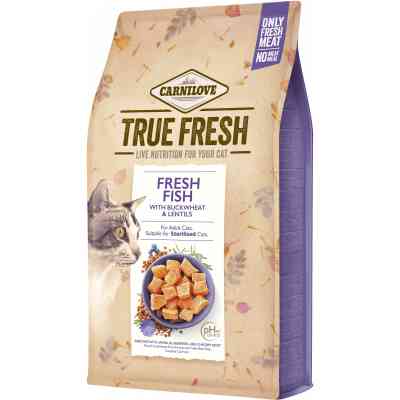Сухой корм для кошек Carnilove True Fresh Cat Fish 4.8 кг (8595602561438) Винница