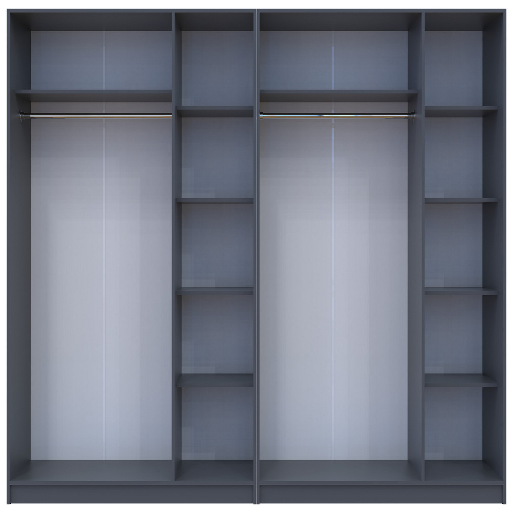 Комплект шаф для одягу Doros Промо (2 шт.) 270х48х204 см Графіт (DRS-011217) Львів - фото 5