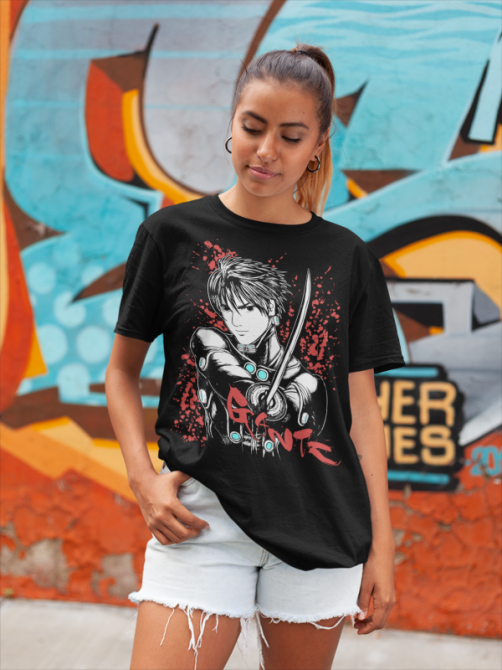 Футболка для мальчика аниме Гантз Аниме Гантз Джапанесе оверсайз (рост от 165 до 180 ) Черний AnimeJ0374m Днепр - изображение 4
