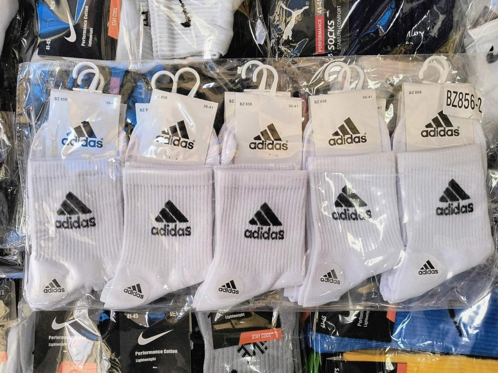 Жіночі шкарпетки набір 3 шт. середньої виситки бавовна Адідас ADS3 Київ - фото 3