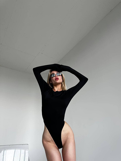 Жіночий базовий боді з вирізом на спинці мікродайвінг Одеса - фото 1