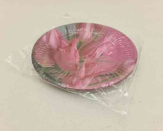 Бумажная тарелка с рисунком  18см