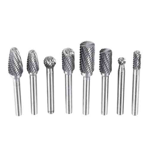 Набір борфрез по металу 8шт, хвостовик 6мм карбід вольфрама, в кейсі Вінниця