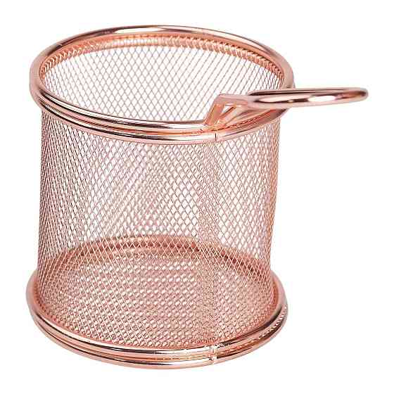 Zhongjing Кошик сервірувальний для картоплі фрі та снеків 9×9×9 см Рожевий HP-19-5-R Киев