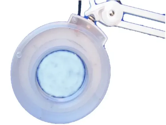 Лампа лупа підлогові на колесах на штативі з 120 LED діодами , з кришкою , збільшення 3 діоптрій Київ