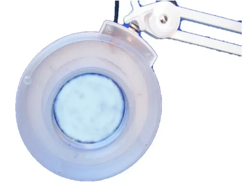 Лампа лупа підлогові на колесах на штативі з 120 LED діодами , з кришкою , збільшення 3 діоптрій Київ - фото 2