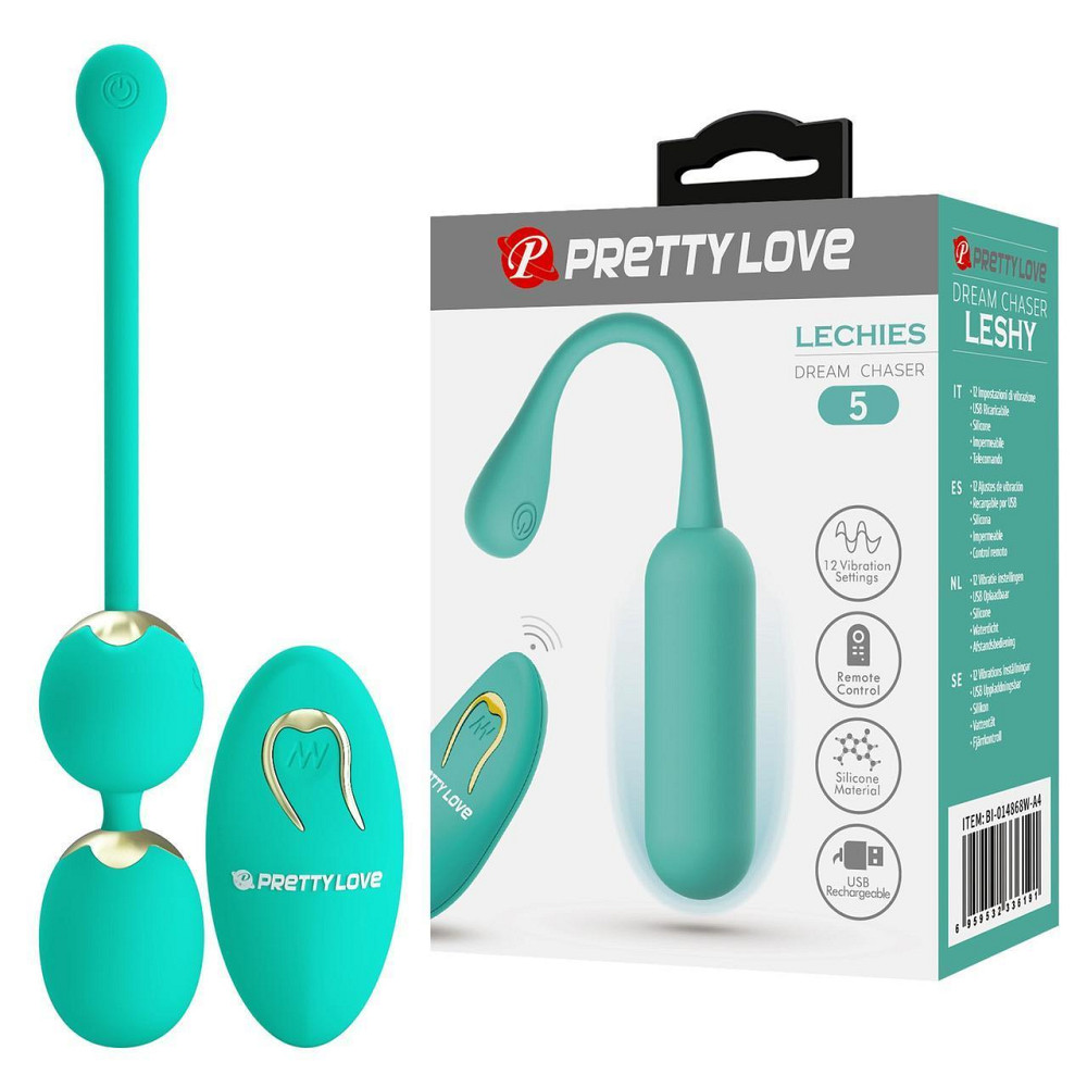 Вагинальные виброшарики Pretty Love Lechies Dream с пультом, 20.5 х 3.4 см Sex Aura Киев - изображение 1